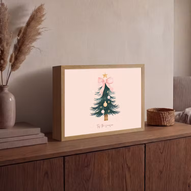 Lightbox - Wandlamp - Christmas Season - Kerst - Kerstboom - Roze — 4