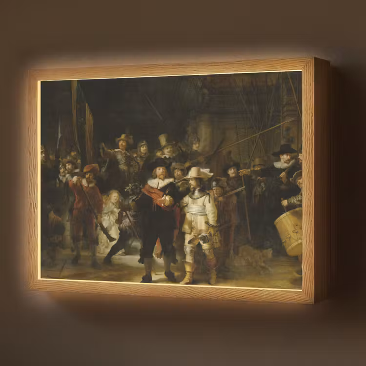 Lightbox - Wandlamp - De Nachtwacht - Kunst - Oude meesters - Rembrandt — 1