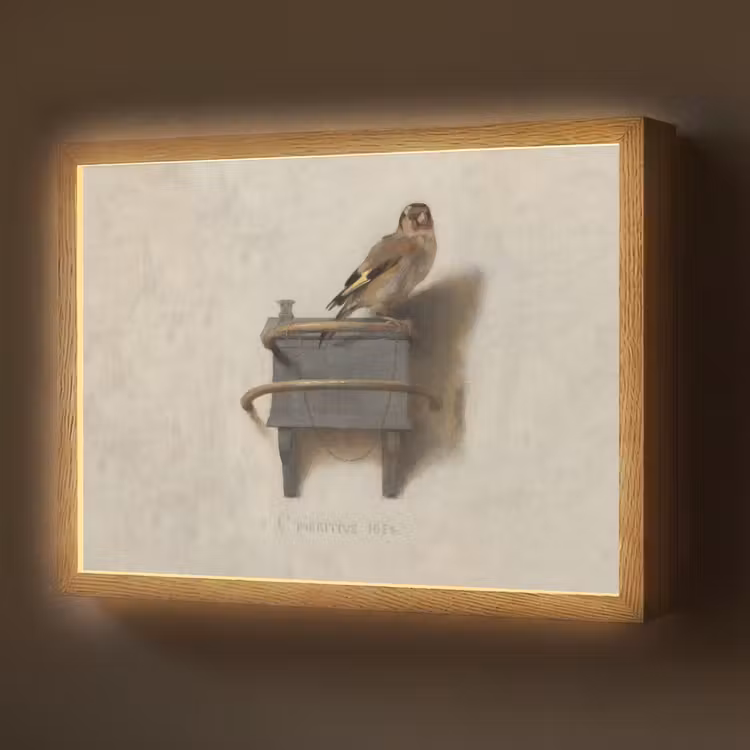 Lightbox - Wandlamp - Het Puttertje - Schilderij - Fabricius - Oude Meester — 1