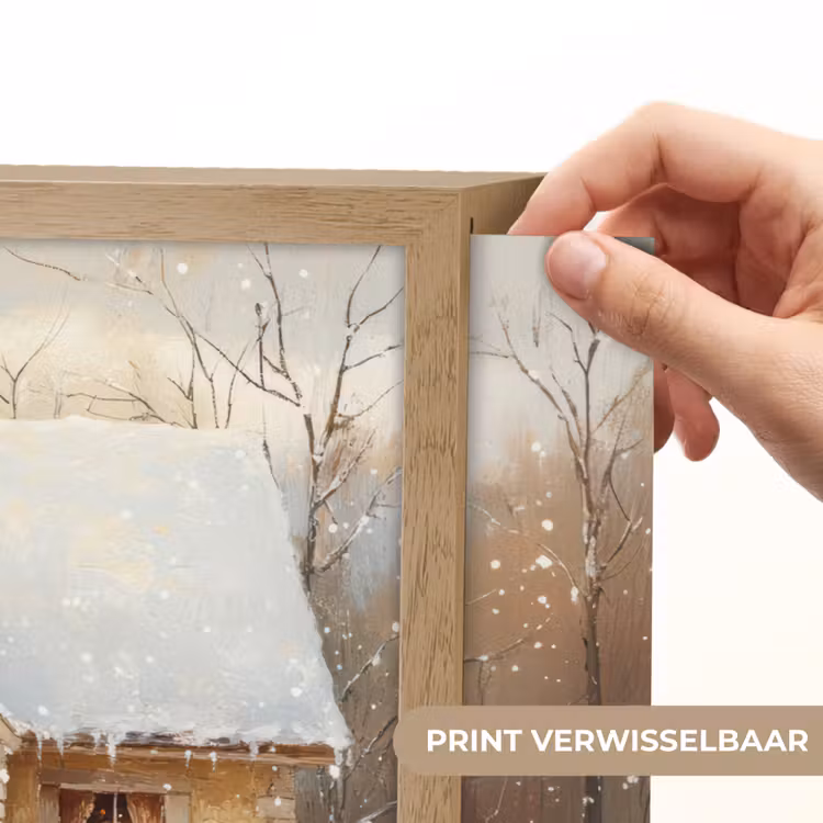 Lightbox - Wandlamp - Kerst - Huis - Winter - Sneeuw — 5