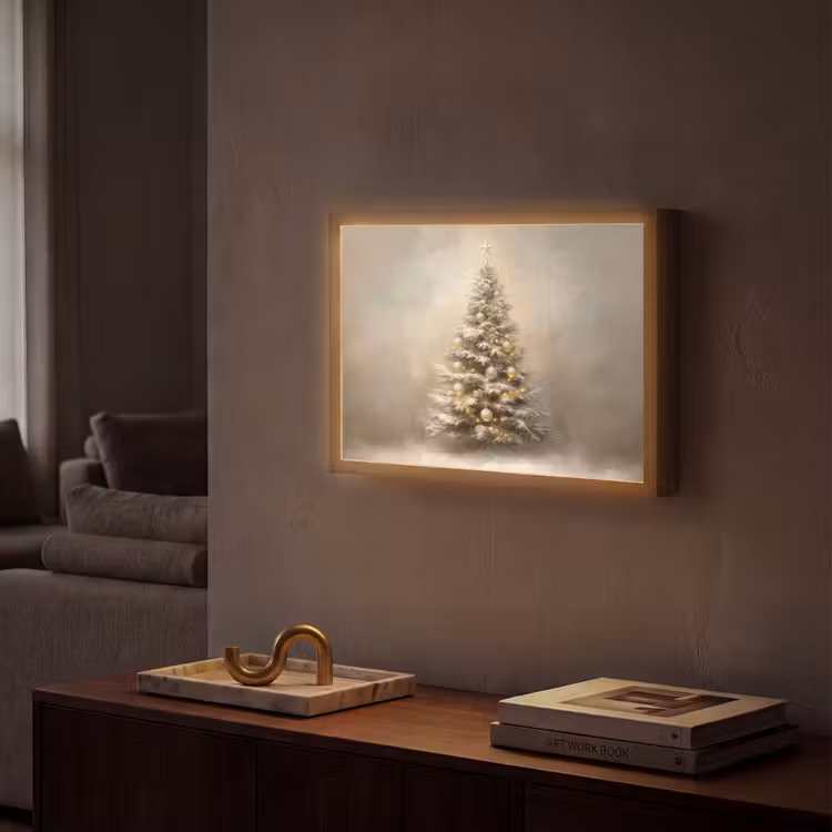 Lightbox - Wandlamp - Kerst - kerstboom - Sneeuw - Art — 2