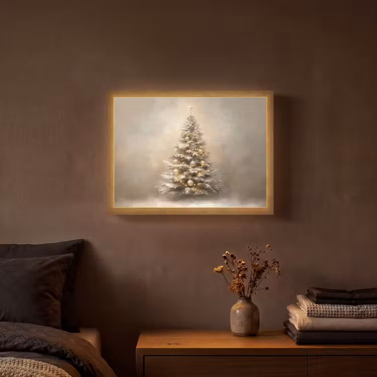 Lightbox - Wandlamp - Kerst - kerstboom - Sneeuw - Art — 3