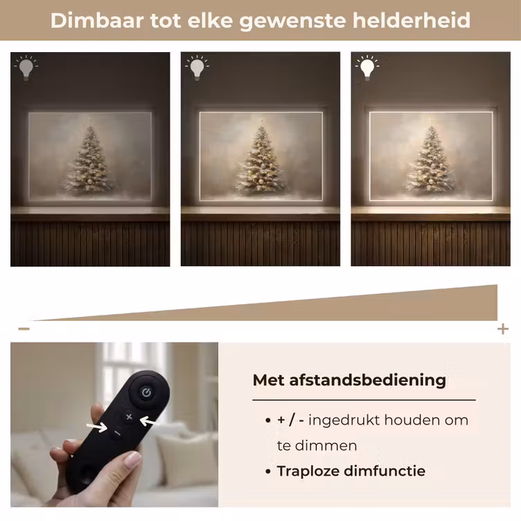Lightbox - Wandlamp - Kerst - kerstboom - Sneeuw - Art — 9