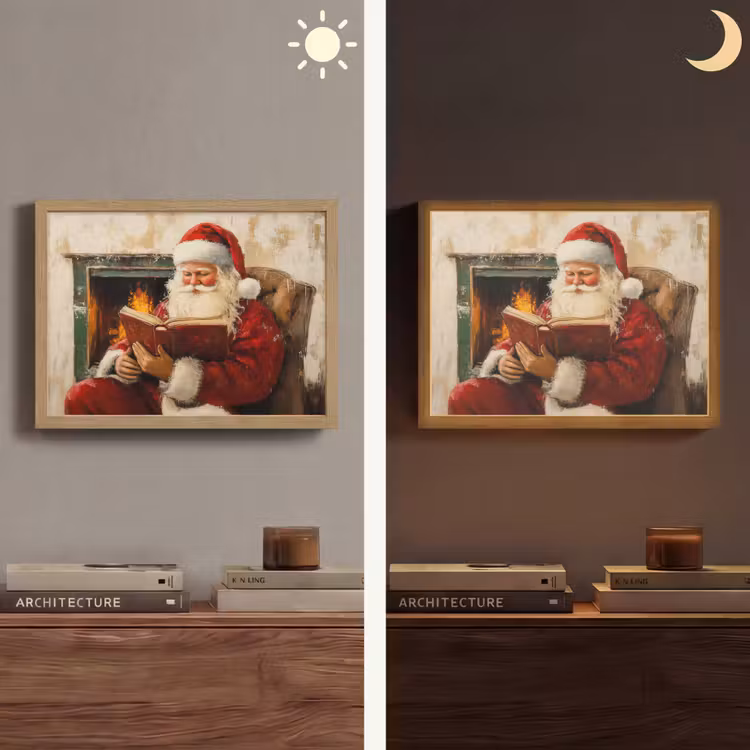Lightbox - Wandlamp - Kerst - Kerstman - Winter - Open Haard — 6