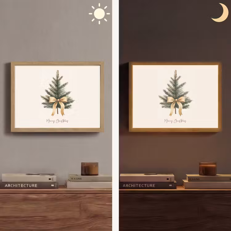 Lightbox - Wandlamp - Kerstboom - Kerst - Merry Christmas - Beige — 6