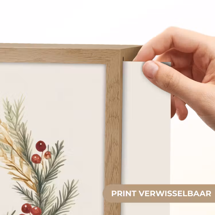 Lightbox - Wandlamp - Kerstkrans - Kerst - Goud - Beige — 5