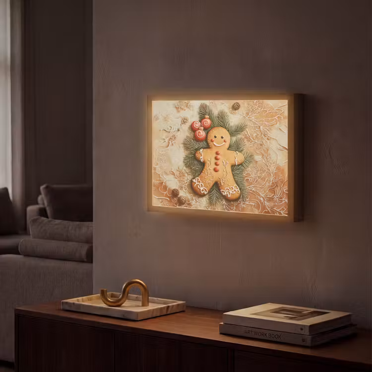 Lightbox - Wandlamp - Kerstmis - Koekje - Poppetje - Speculaas — 2