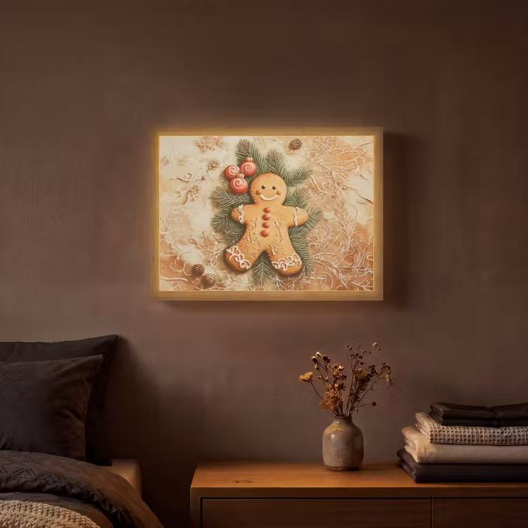 Lightbox - Wandlamp - Kerstmis - Koekje - Poppetje - Speculaas — 3