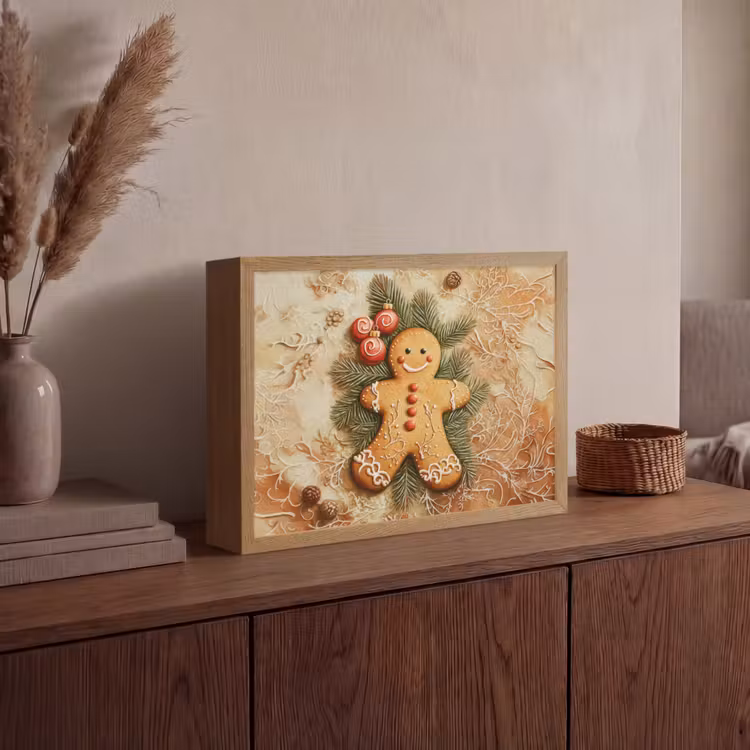 Lightbox - Wandlamp - Kerstmis - Koekje - Poppetje - Speculaas — 4