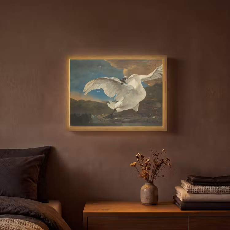 Lightbox - Wandlamp - Zwaan - Oude meesters - Jan Asselijn — 3