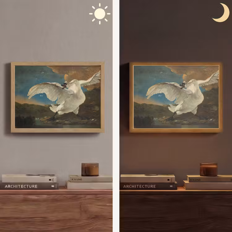 Lightbox - Wandlamp - Zwaan - Oude meesters - Jan Asselijn — 6
