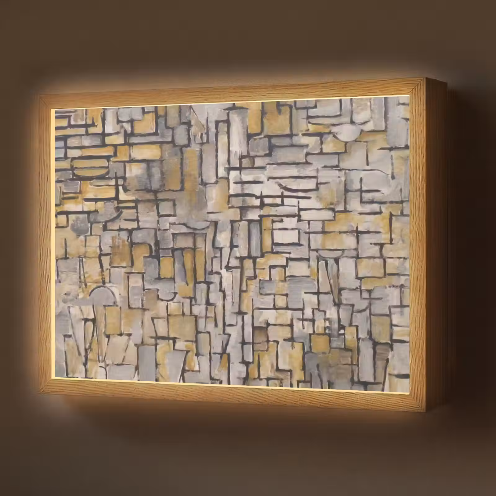 Lightbox - Wandlamp - Mondriaan - Kunst - Oude meesters - Tableau I — 1