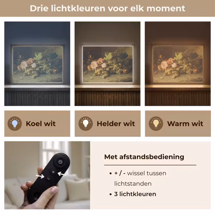 Lightbox - Wandlamp - Fruit - Stilleven met druiven - Oude meesters — 8