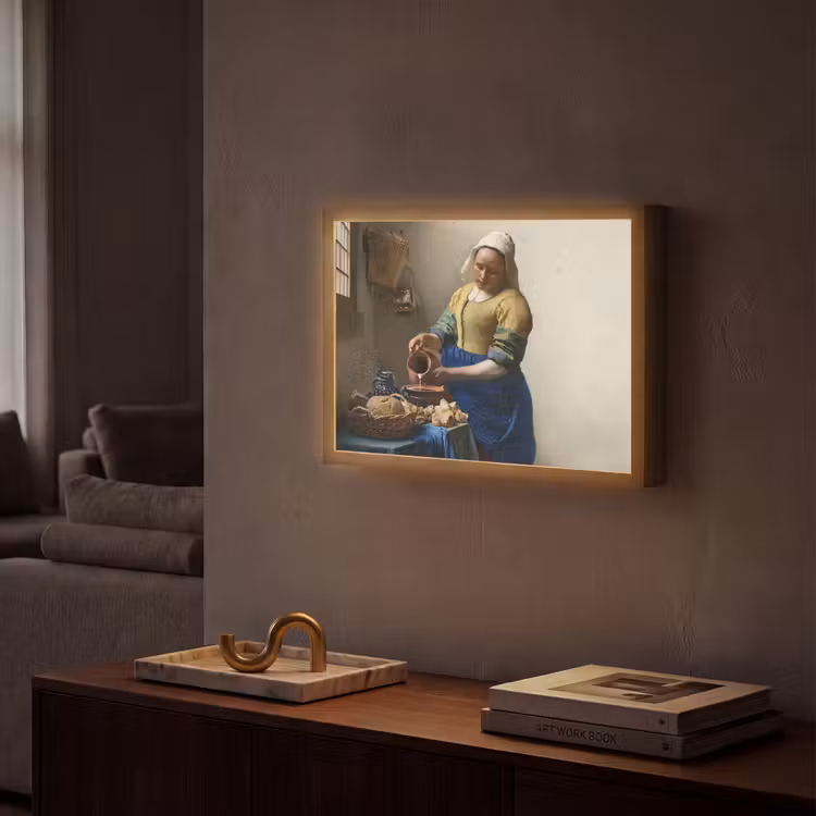Lightbox - Wandlamp - Het melkmeisje - Kunst - Oude meesters - Vermeer — 2
