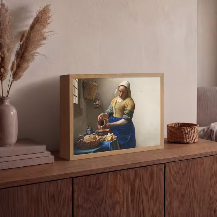 Lightbox - Wandlamp - Het melkmeisje - Kunst - Oude meesters - Vermeer — 4