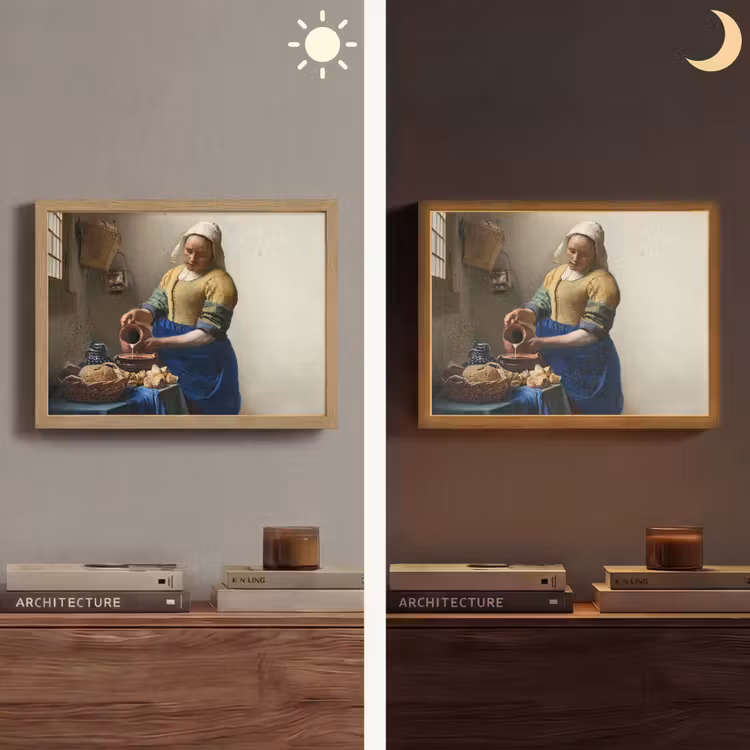 Lightbox - Wandlamp - Het melkmeisje - Kunst - Oude meesters - Vermeer — 6