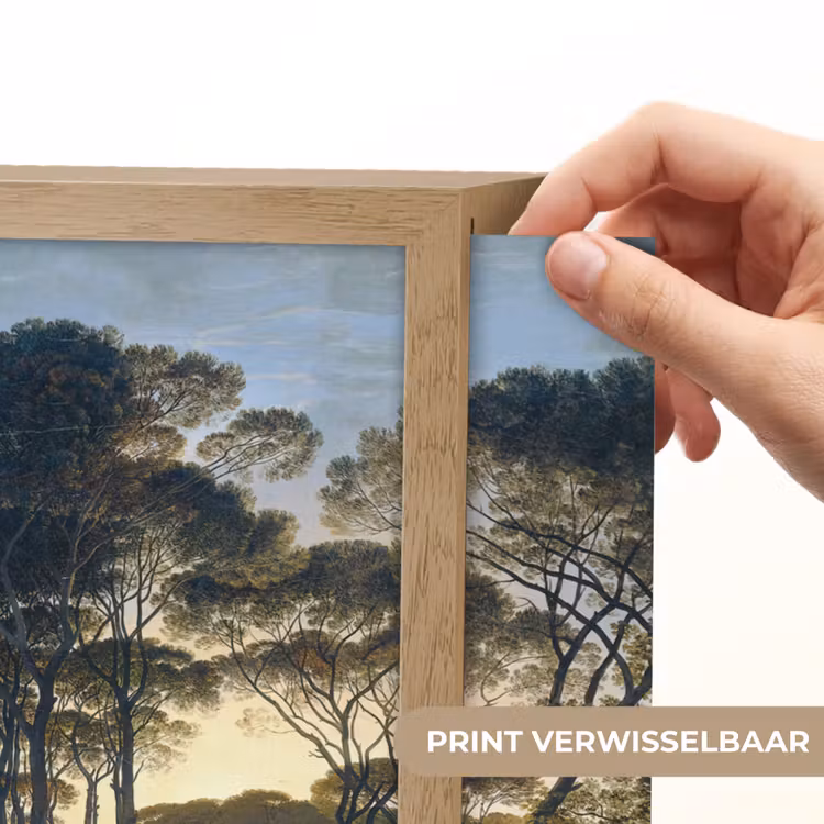 Lightbox - Wandlamp - Italiaans landschap met parasoldennen - Kunst - Oude meesters — 5