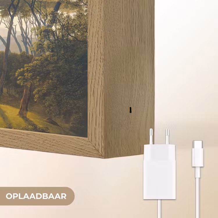Lightbox - Wandlamp - Italiaans landschap met parasoldennen - Kunst - Oude meesters — 7