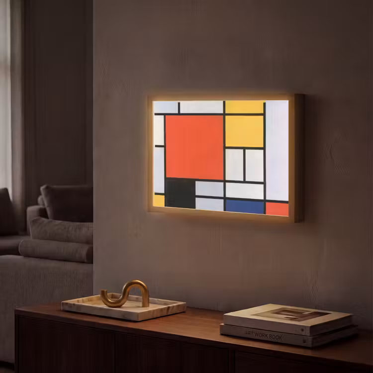 Lightbox - Wandlamp - Kunst - Mondriaan - Oude meesters - Compositie 2 — 2