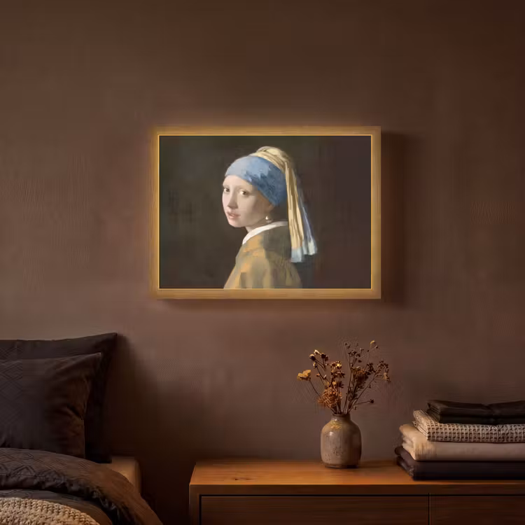 Lightbox - Wandlamp - Meisje met de parel - Schilderij - Oude meesters - Vermeer — 3