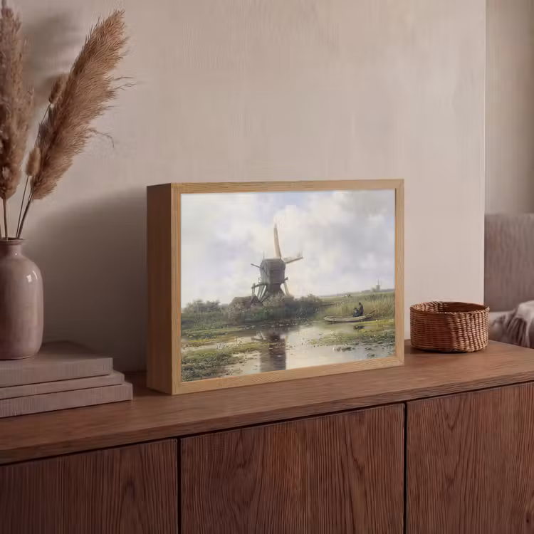 Lightbox - Wandlamp - Molen - Willem Roelofs - Oude meesters - Kunst — 4