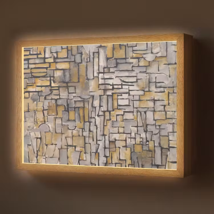Lightbox - Wandlamp - Mondriaan - Kunst - Oude meesters - Tableau I — 1