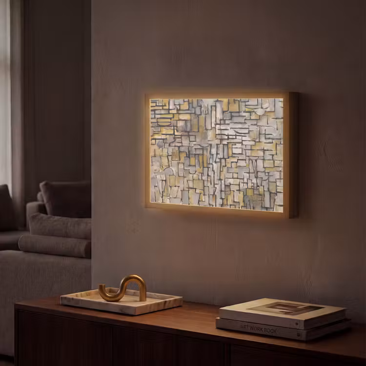 Lightbox - Wandlamp - Mondriaan - Kunst - Oude meesters - Tableau I — 2