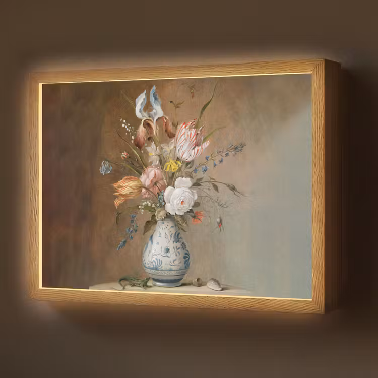 Lightbox - Wandlamp - Oude meesters - Bloemen - Balthasar van der Ast — 1