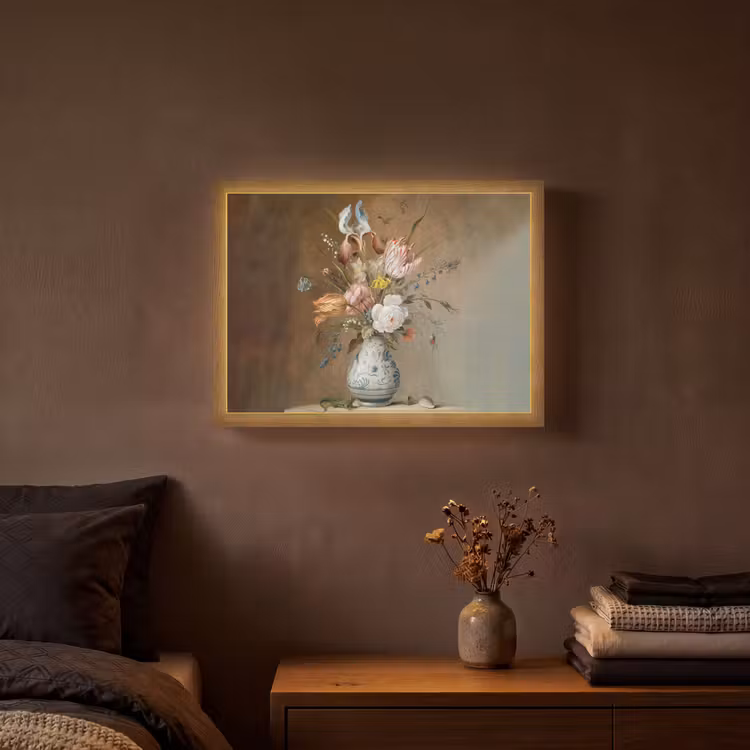 Lightbox - Wandlamp - Oude meesters - Bloemen - Balthasar van der Ast — 3