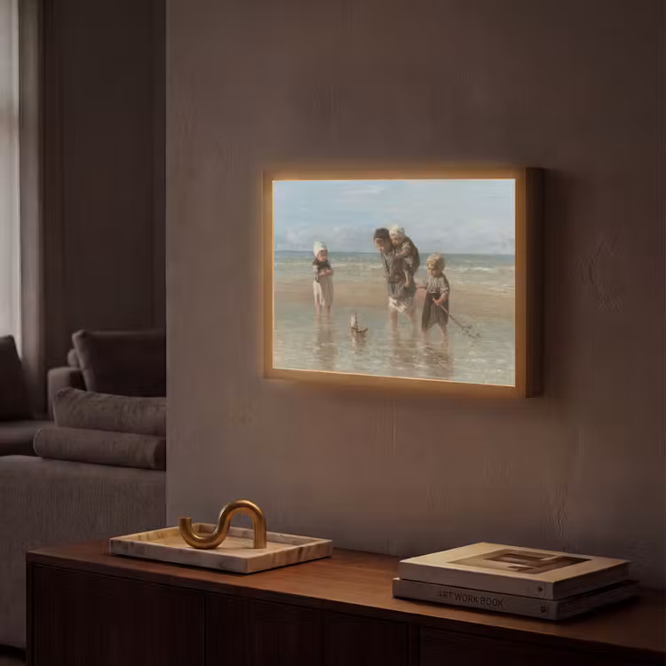 Lightbox - Wandlamp - Oude meesters - Kunst - Kinderen der zee - Jozef Israëls — 2