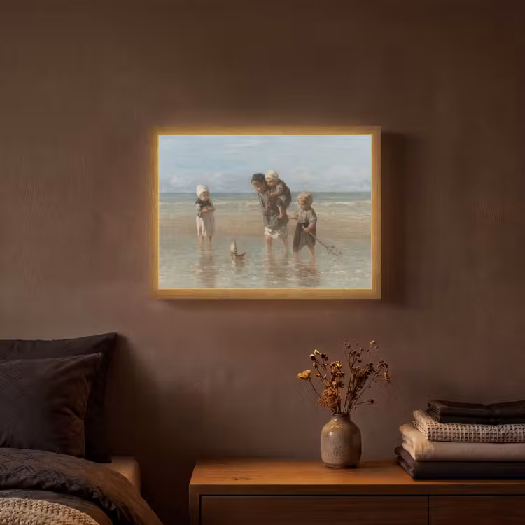 Lightbox - Wandlamp - Oude meesters - Kunst - Kinderen der zee - Jozef Israëls — 3