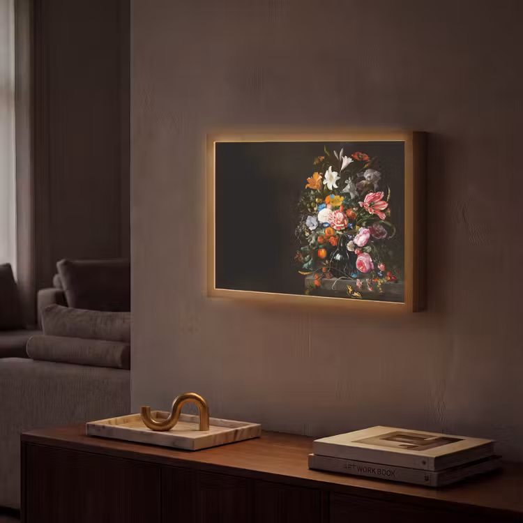 Lightbox - Wandlamp - Oude meesters - Kunst - Vaas met bloemen - Jan Davidsz de Heem — 2