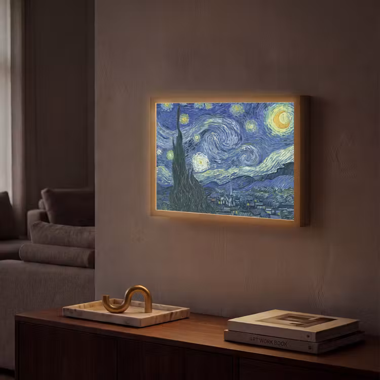 Lightbox - Wandlamp - Sterrennacht - Schilderij - Oude meesters - Vincent van Gogh — 2