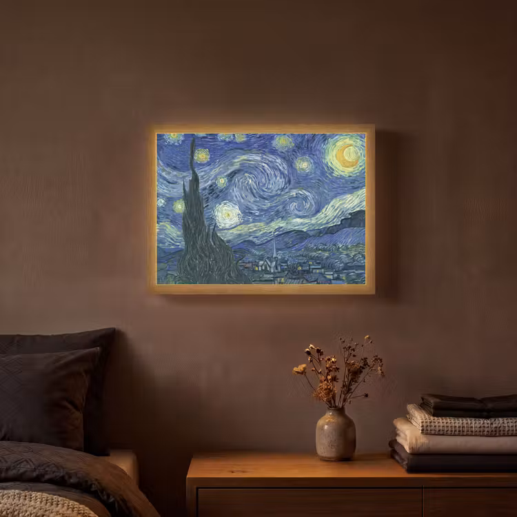 Lightbox - Wandlamp - Sterrennacht - Schilderij - Oude meesters - Vincent van Gogh — 3