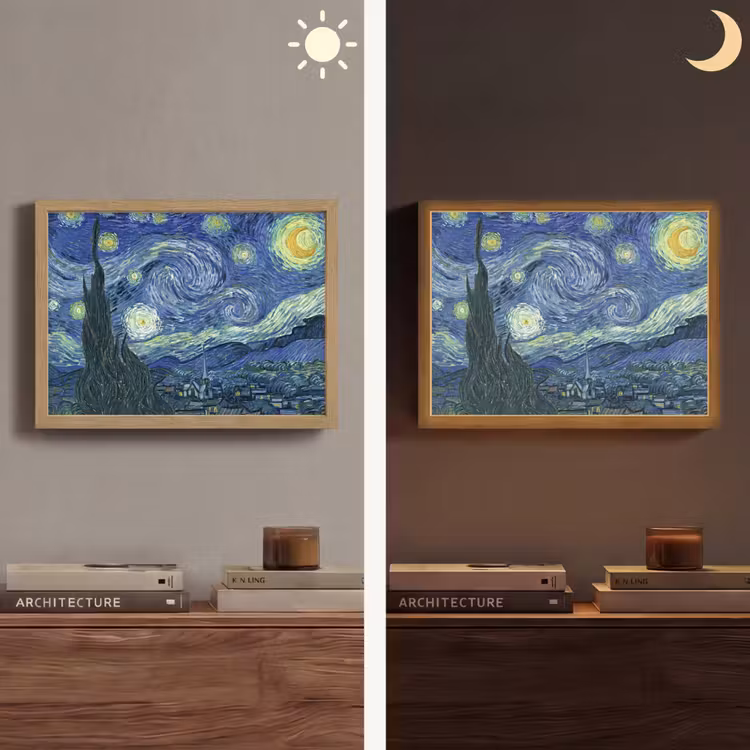 Lightbox - Wandlamp - Sterrennacht - Schilderij - Oude meesters - Vincent van Gogh — 6
