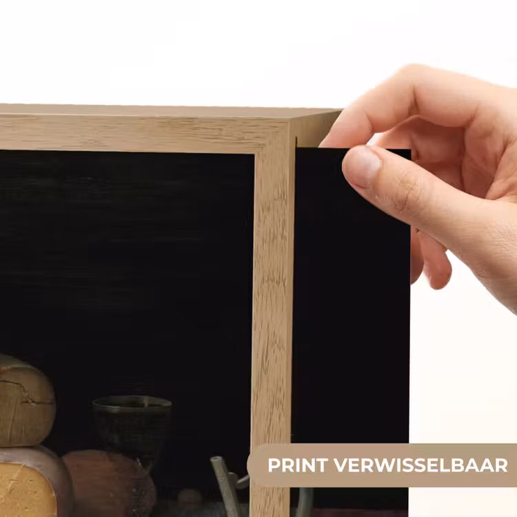 Lightbox - Wandlamp - Stilleven met kazen - Kunstwerk - Oude meesters — 5