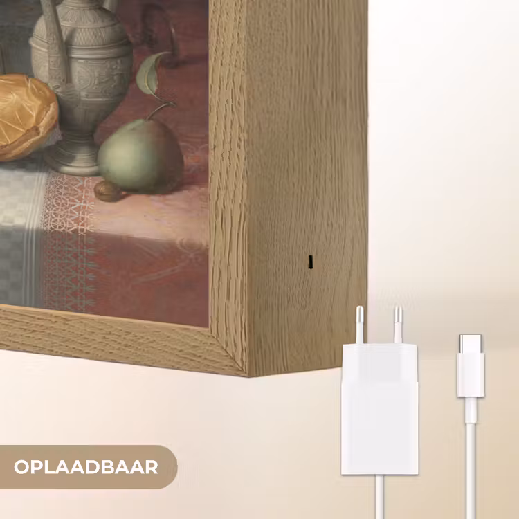 Lightbox - Wandlamp - Stilleven met kazen - Kunstwerk - Oude meesters — 7