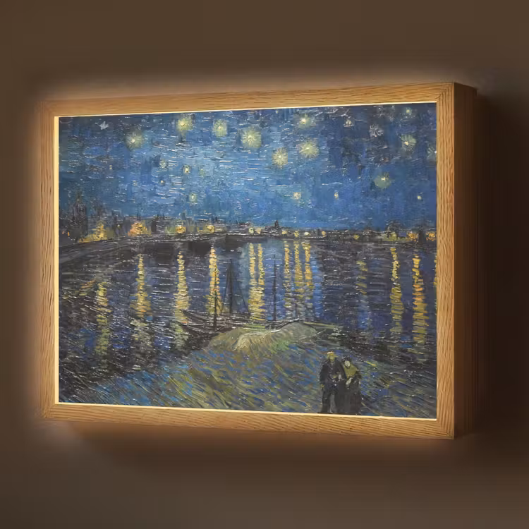 Lightbox - Wandlamp - Van Gogh - Brug - Oude meesters — 1