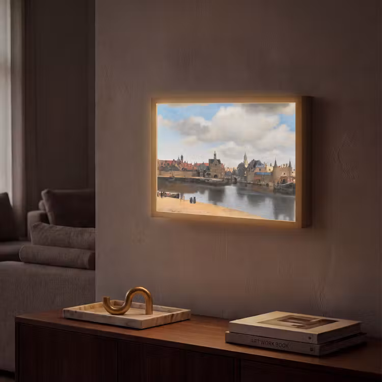Lightbox - Wandlamp - Vermeer - Stad - Oude meesters - Kunst — 2