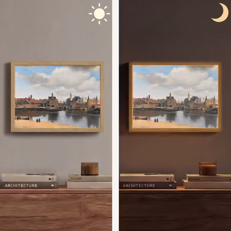 Lightbox - Wandlamp - Vermeer - Stad - Oude meesters - Kunst — 6