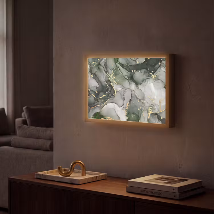 Lightbox - Wandlamp - Luxe - Marmer - Groen — 2
