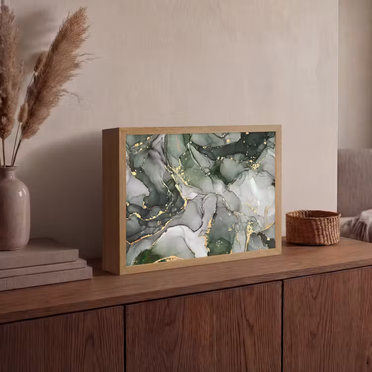 Lightbox - Wandlamp - Luxe - Marmer - Groen — 4