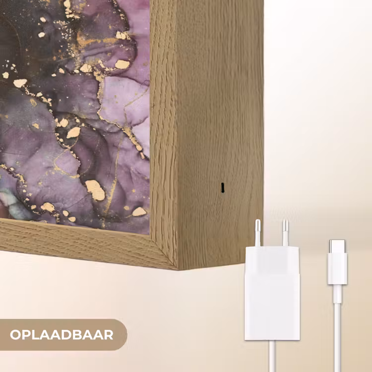 Lightbox - Wandlamp - Marmer - Gold - Steen - Abstract — 7