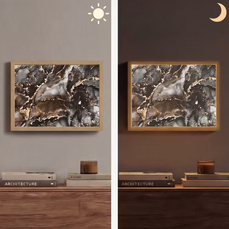 Lightbox - Wandlamp - Marmer - Goud - Glitter - Luxe — 6