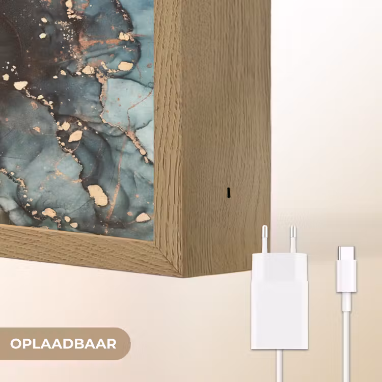 Lightbox - Wandlamp - Marmer - Goud - Groen — 7