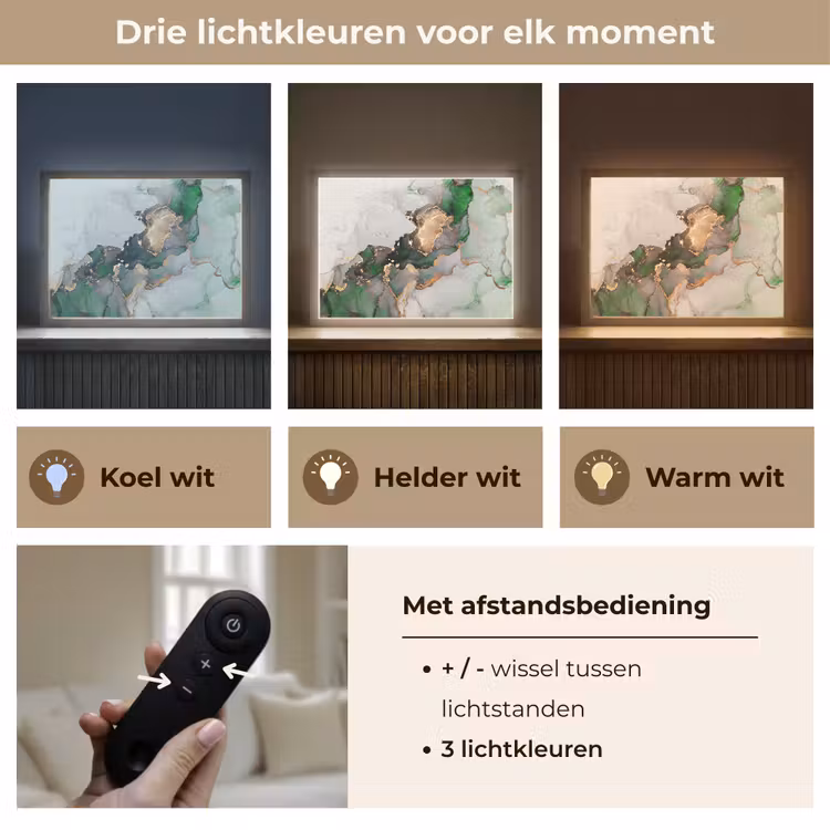 Lightbox - Wandlamp - Marmer - Goud - Groen - Luxe — 8