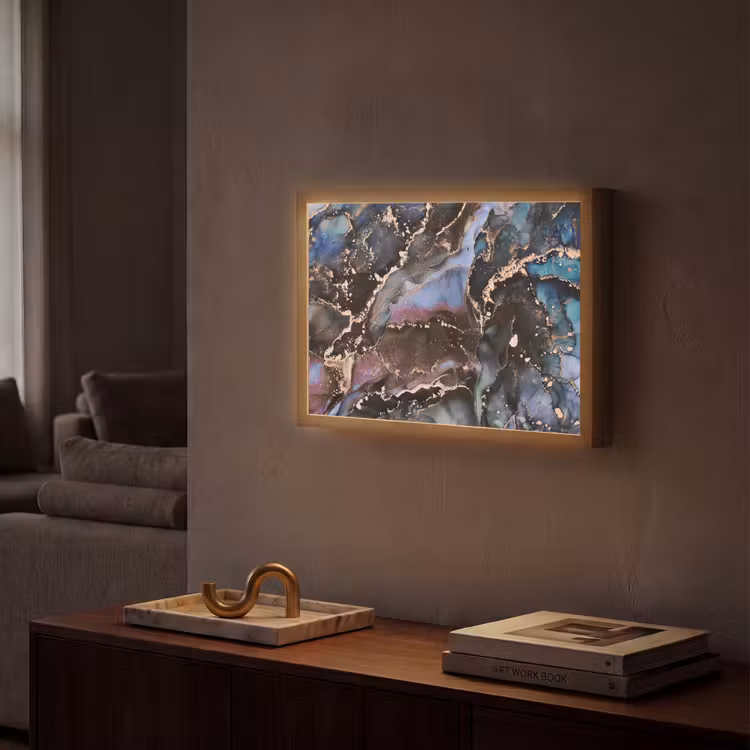 Lightbox - Wandlamp - Marmer - Goud - Rosé — 2
