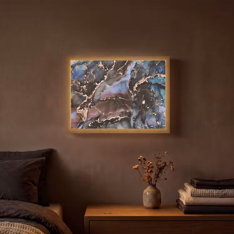 Lightbox - Wandlamp - Marmer - Goud - Rosé — 3