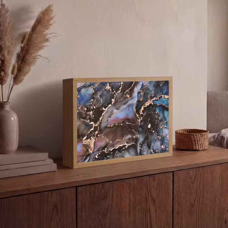 Lightbox - Wandlamp - Marmer - Goud - Rosé — 4