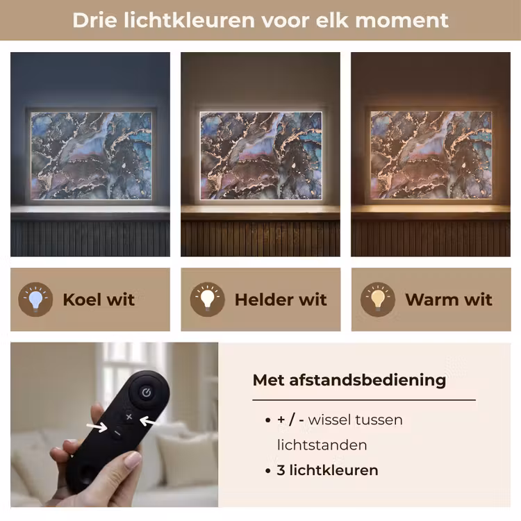Lightbox - Wandlamp - Marmer - Goud - Rosé — 8